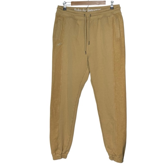 Publish Today For Tomorrow Mens Jogger Drawcord SweatPant Size 36 Tan Athleisure - Picture 1 of 11